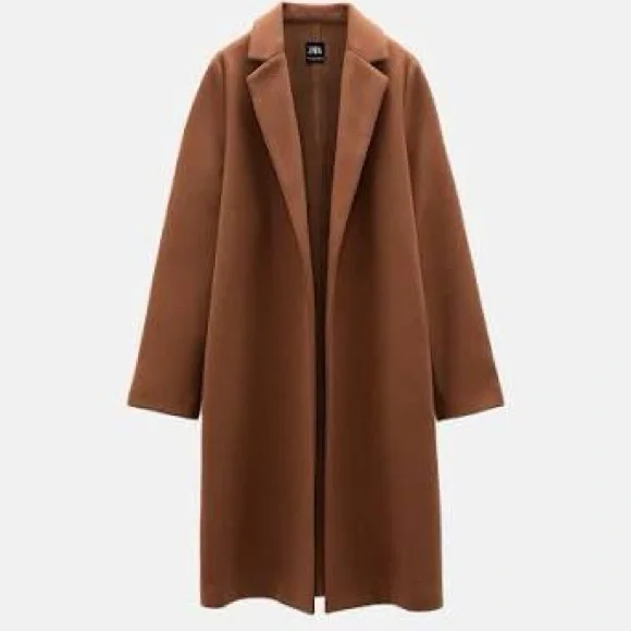 Zara - Lapel Coat - Picture 1 of 9